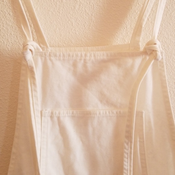 One Teaspoon White Denim Short Overalls - Picture 4 of 6